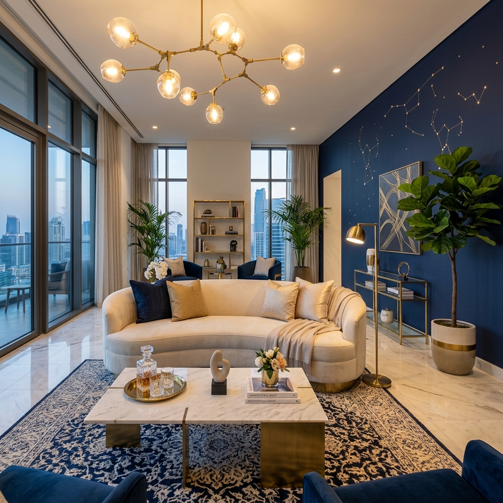 Astro-Aligned Luxury Living Lounge